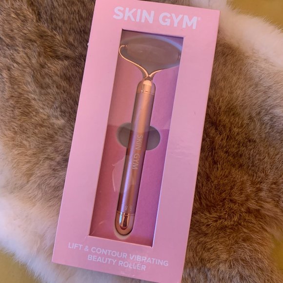 NIB Skin Gym Rose Quartz Vibrating Lift & Contour Beauty Roller - Picture 6 of 6